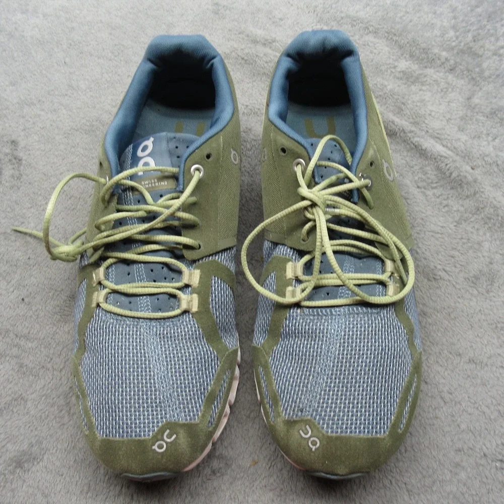 On Running Shoes Mens 10M Green CloudTec Run Jog Gym Lightweight Athletic Active